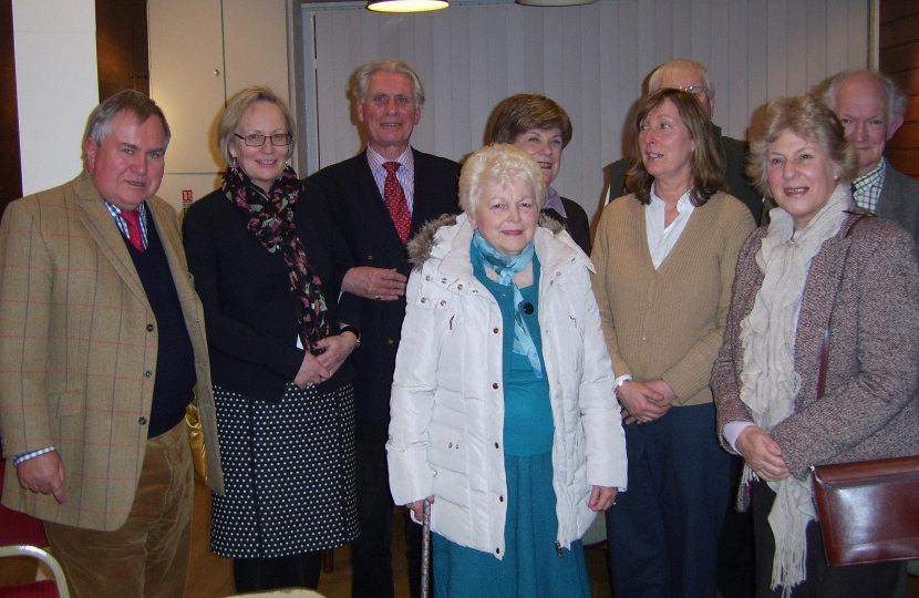 Julie Girling and Bob Walter with members of the NDCA