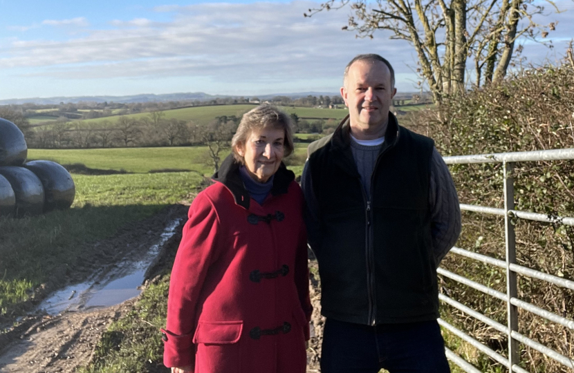 Cllr Pauline Batstone and Steve Murcer