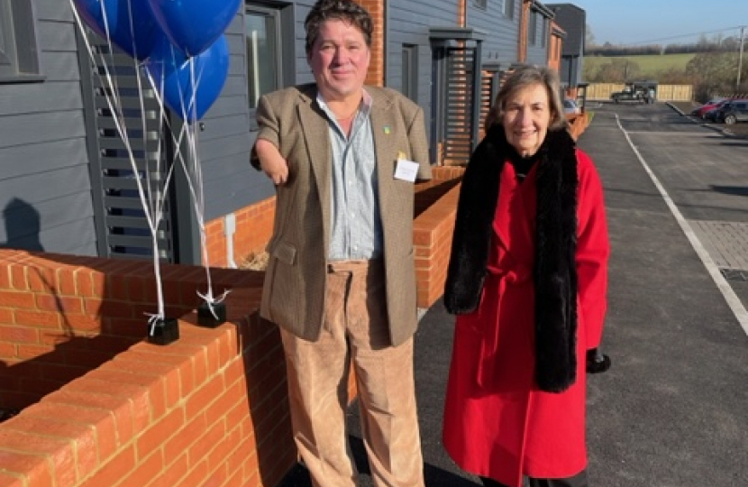 Cllrs Graham Carr-Jones and Pauline Batstone