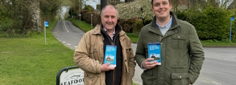 Cllr Piers Brown and Simon Hoare MP